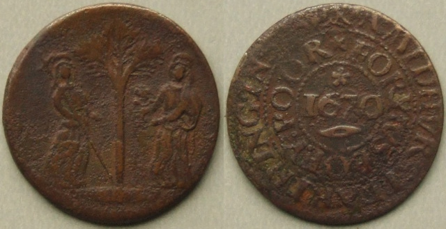 Midhurst, town issue 1670 farthing token